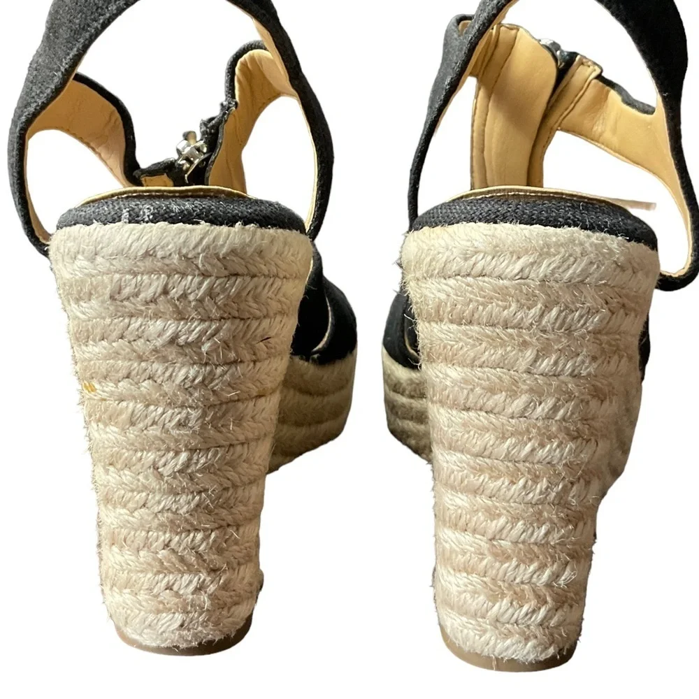 Michael Kors Black Berkley Wedge 7.5